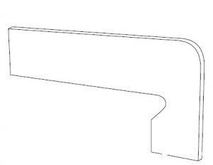 Zan.Taiga ebano 39.5×17.5 — плинтус (левый, правый)