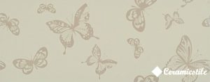 Dec. Singola Papillon Greige 20*50 — декор